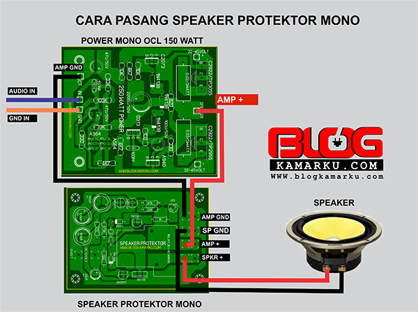 Cara Memasang Speaker Protector Pada Power Mono Dan Stereo Blogkamarku