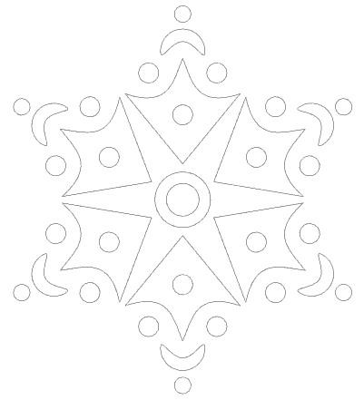 Imaginesque Freehand Embroidery Starry Pattern