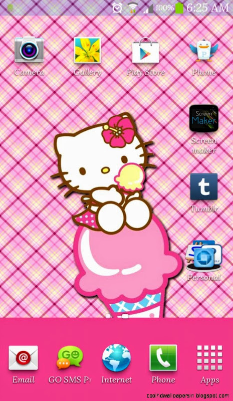Hello Kitty on a Cone Android Homescreens  Brenda Cares Corner