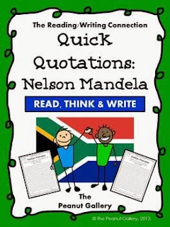 Nyla's Crafty Teaching: Remembering Nelson Mandela in Your Classroom