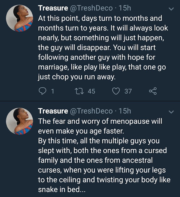  Nigerian lady courts controversy with her tweets about women who 