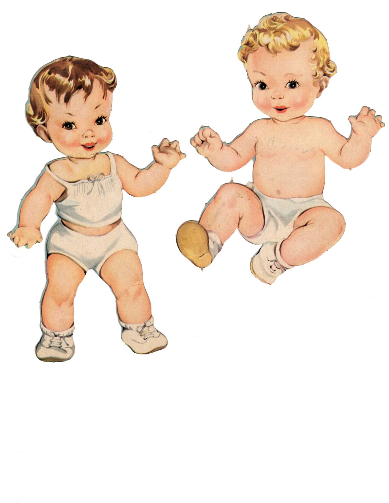 Miss Missy Paper Dolls Baby Dolls