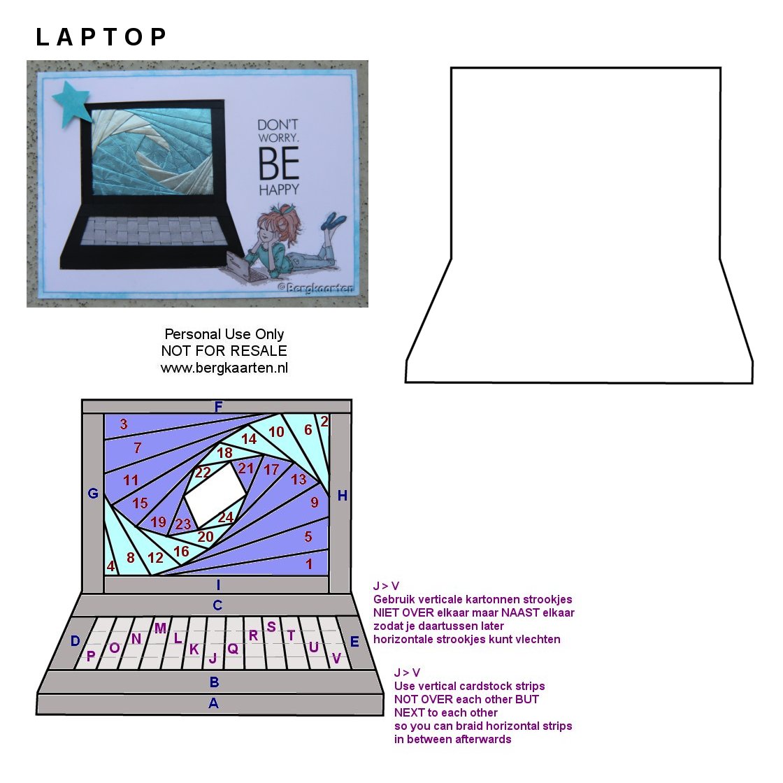 Irisvouwen: Laptop