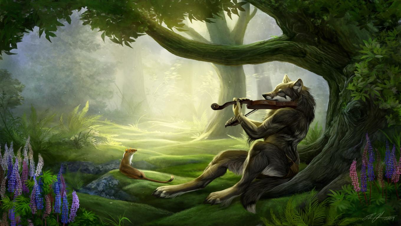 http://3.bp.blogspot.com/-xnw6oomMh74/T6dmX_zdlRI/AAAAAAAABSg/r9Xei_RobAY/s1600/fantasy-violin-playing-wolf-wallpaper,1360x768,63174.jpg