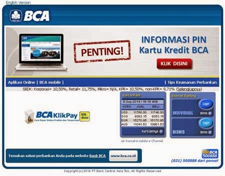Jika Lupa User ID Dan PIN Internet Banking KlikBCA