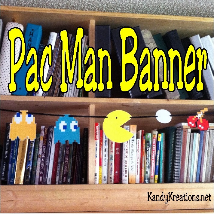 Pac Man Pennant Banner Diy Party Mom