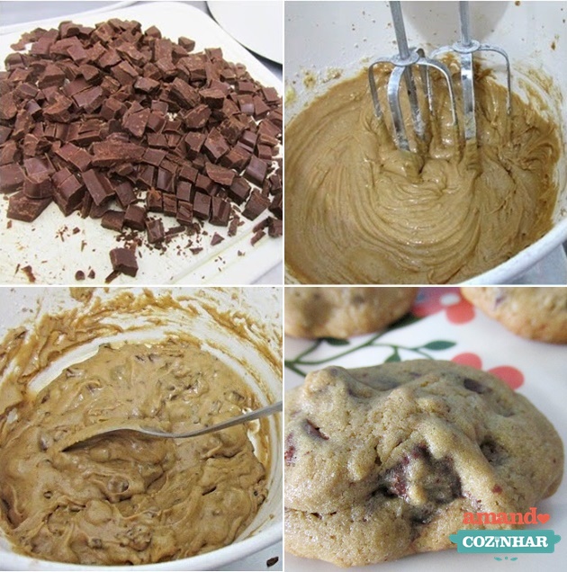 receita de cookie de chocolate