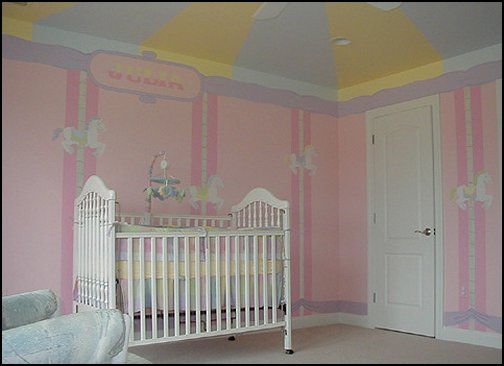 carousel theme bedroom ideas - carousel bedroom set - carousel horse theme girls bedrooms - carousel horse decor -  carousel merry go round wall decals - carousel theme baby bedrooms - girls bedrooms theme - carousel horse nursery theme - carousel themed nursery - Carousel  animals Wall Stencils