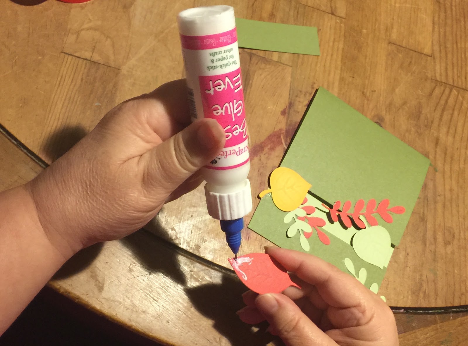 ScraPerfect How the Best Glue Ever Helps Make a Fall Greeting Card