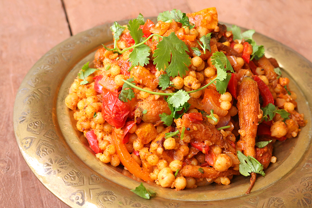 Moroccan style Vegan Moghrabieh Recipe LEBANESE RECIPES moroccan-style-vegan-moghrabieh-recipe-lebanese-recipes