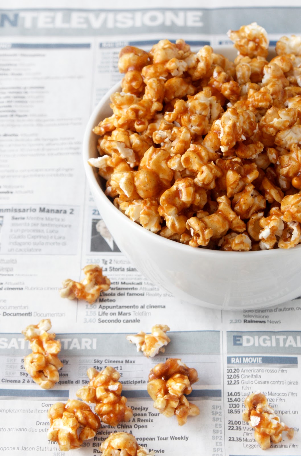 esperimento 60 popcorn caramellati alla cannella