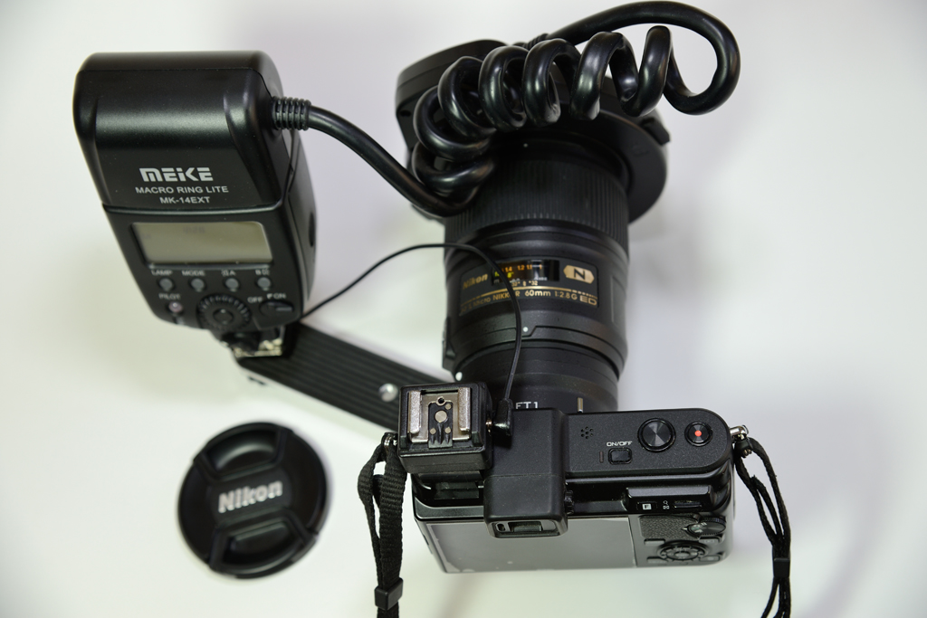 Adapting Camera Using a ring flash on Nikon 1 V series camera