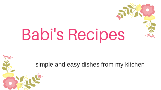 Babi 's Recipes - Easy South Indian Recipes with step by step pictures