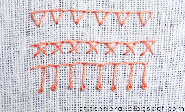 Buttonhole stitch variations