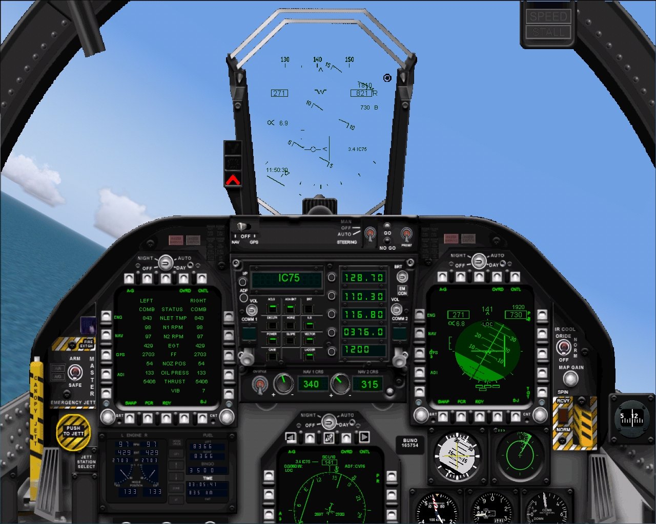 Jet Airlines: F/A-18 Hornet Cockpit
