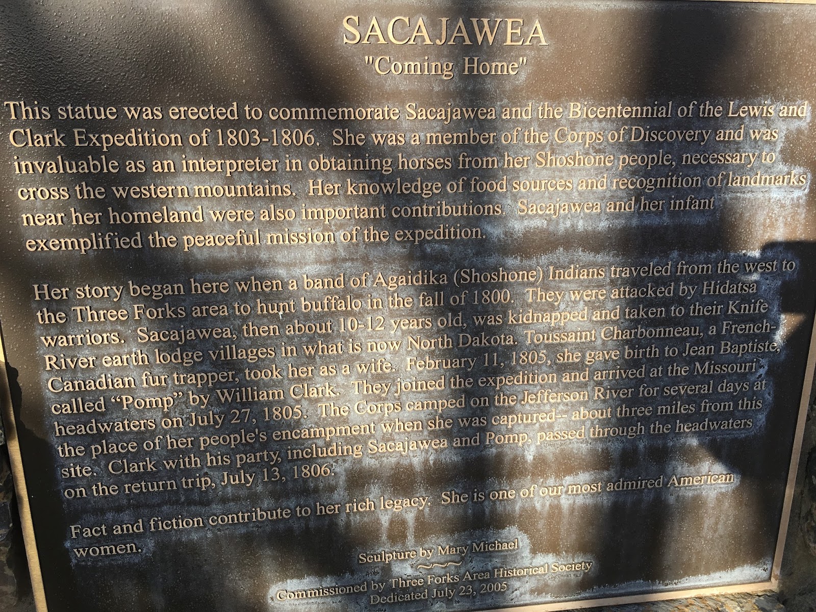 The Wandering Soldier Three Forks, Montana