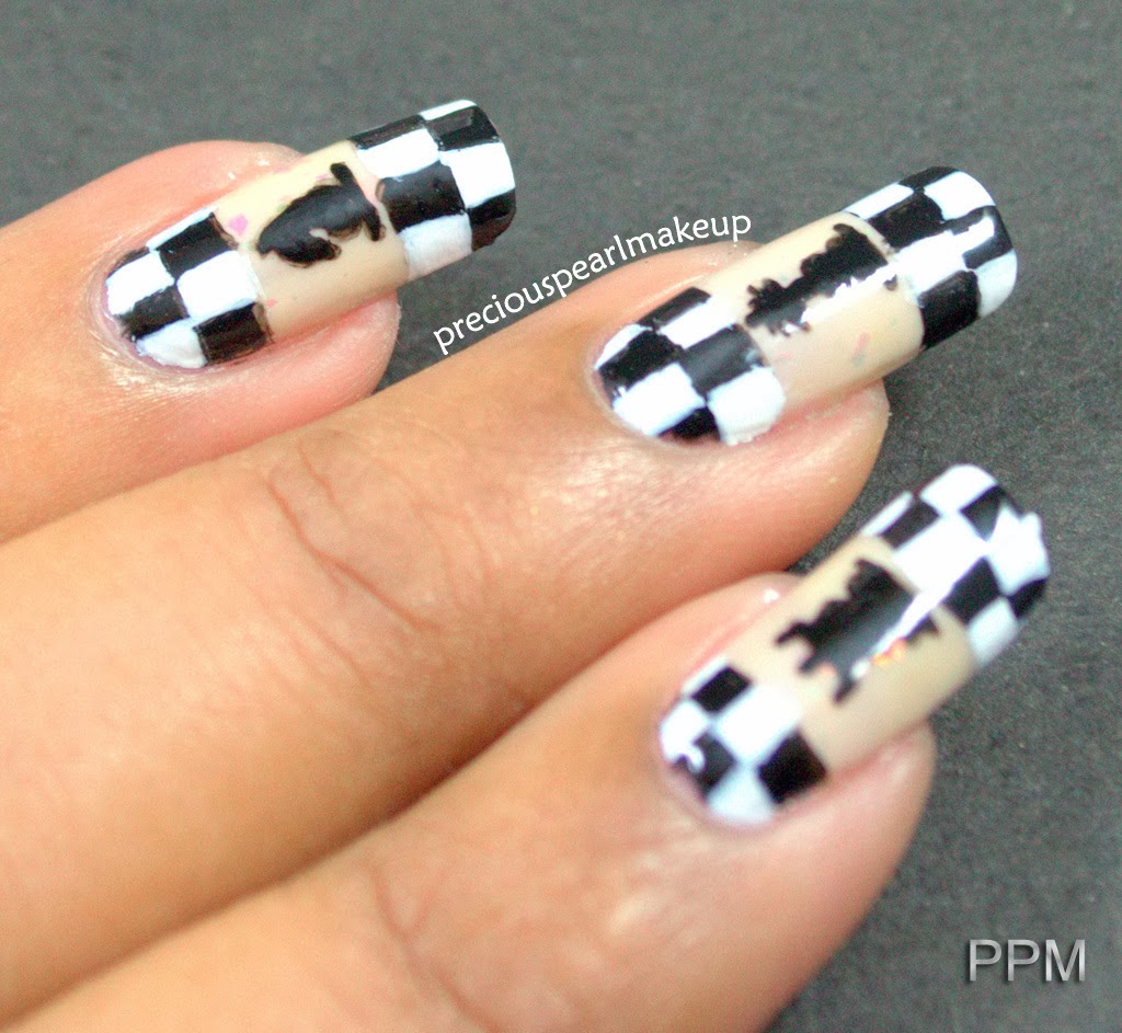 preciouspearlmakeup Chess Nail Art