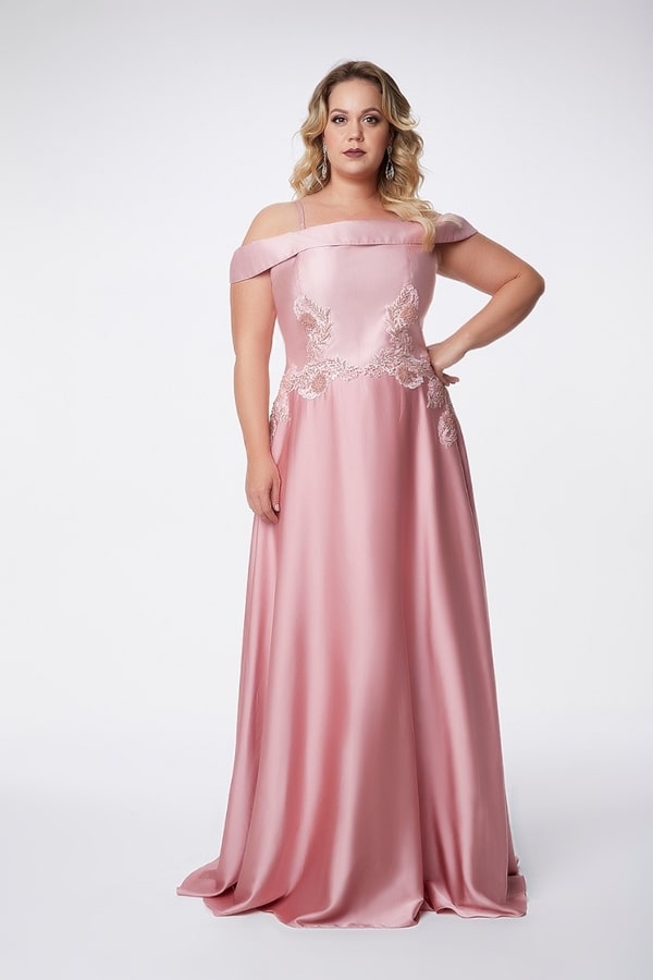 vestido mãe da noiva rose