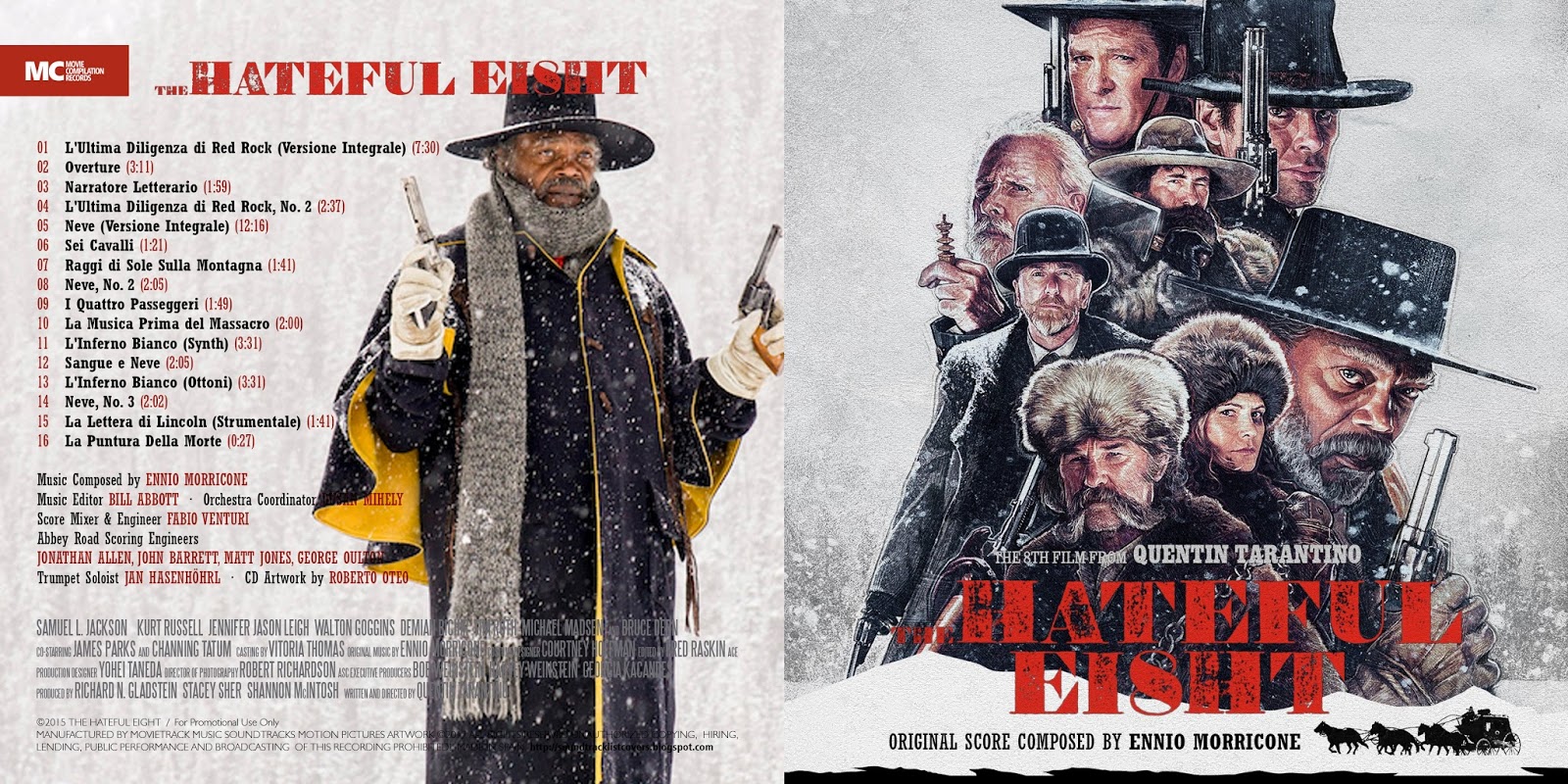 омерзительная восьмерка саундтрек