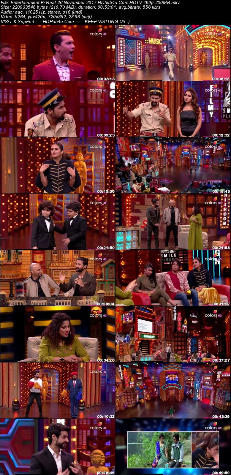 Entertainment Ki Raat 26th November 2017 480p HDTV 200MB Download