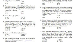 Soal Try Out Matematika Sd Kelas 6 Hal