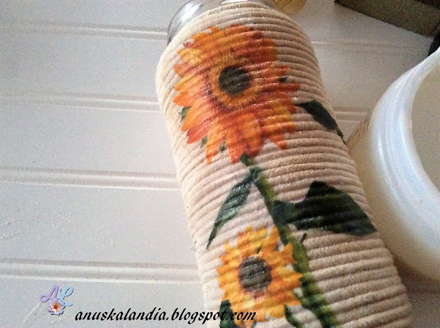 Decoración otoñal con frascosAnuskalandia