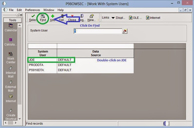 JDE Steps on how to change JDE Administrator password