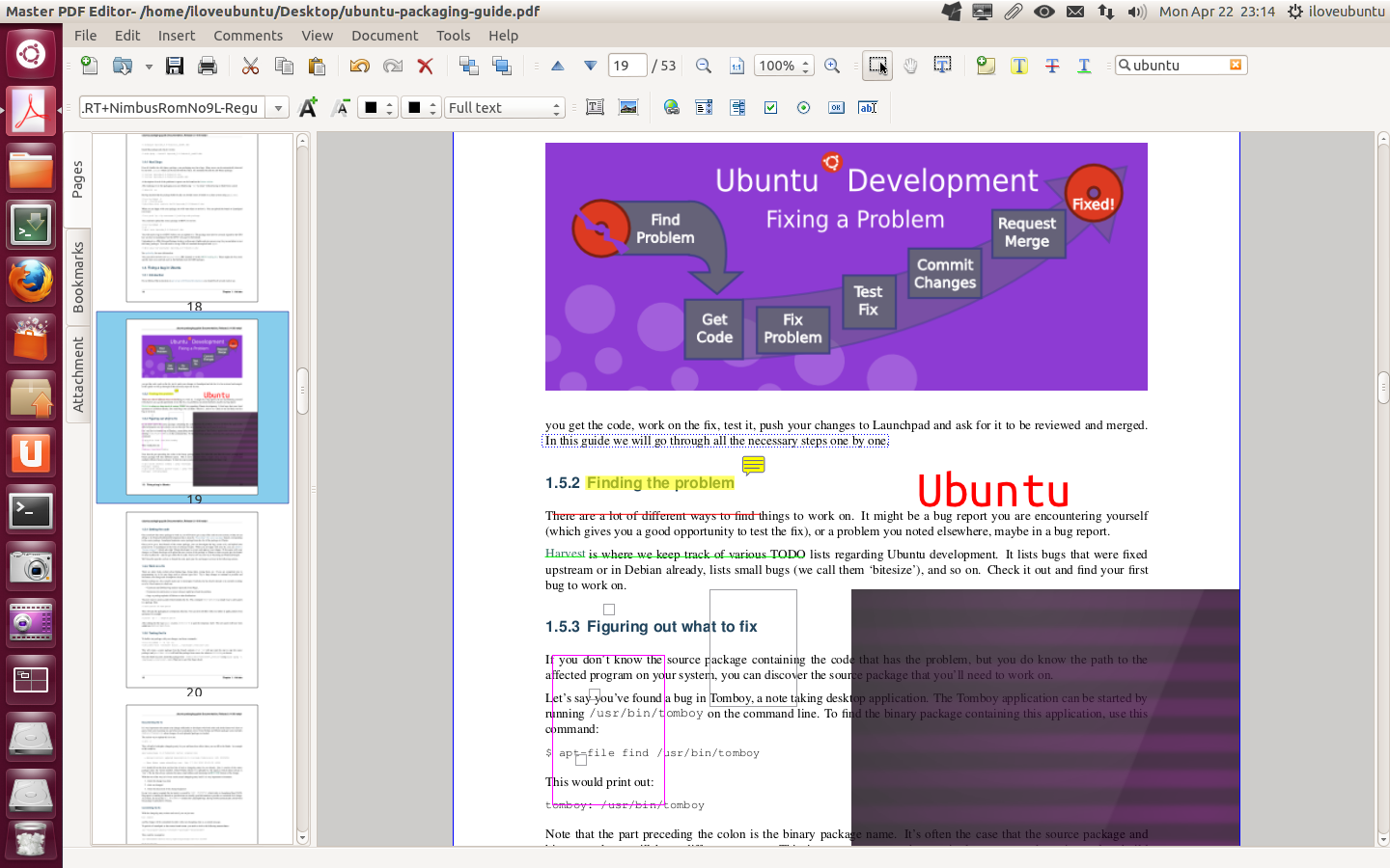 linux tutorials: Master PDF Editor available via Ubuntu Software Center in Ubuntu 12.10 and 