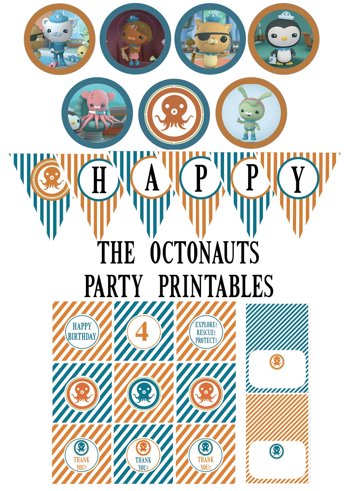 Octonauts Party Printables Free