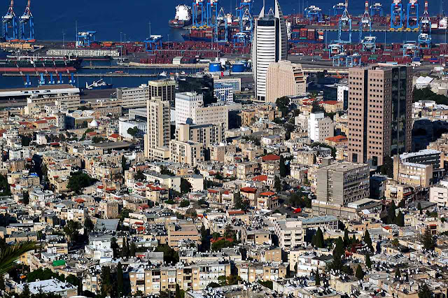 Parte baixa da cidade de Haifa - Israel