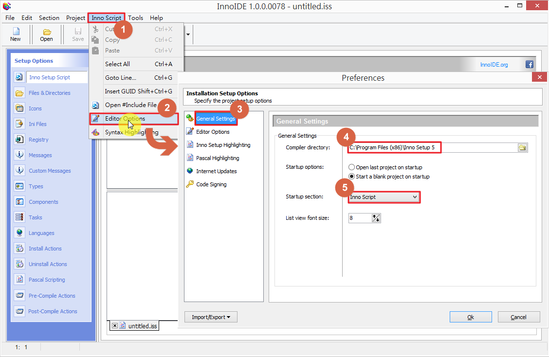 iInfo 資訊交流: Inno Setup 操作(2) --- 使用 InnoIDE 建立安裝包