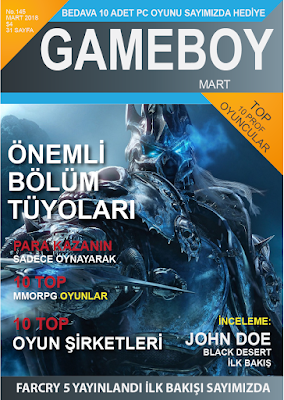 Oyun Dergisi Tasarımı