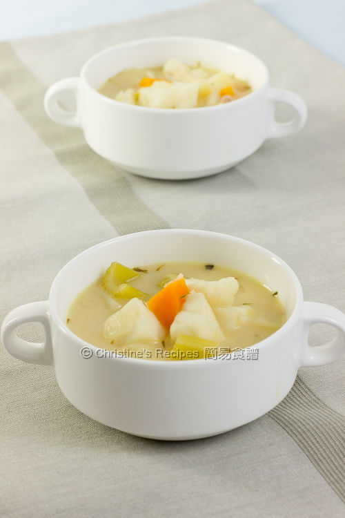 忌廉雜菜魚湯 Creamy Fish Vegetable Soup