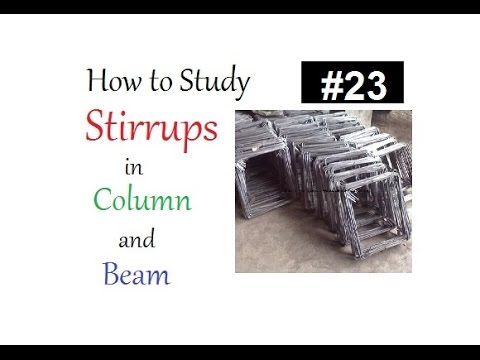 How to study Stirrups or Ties in column,beam