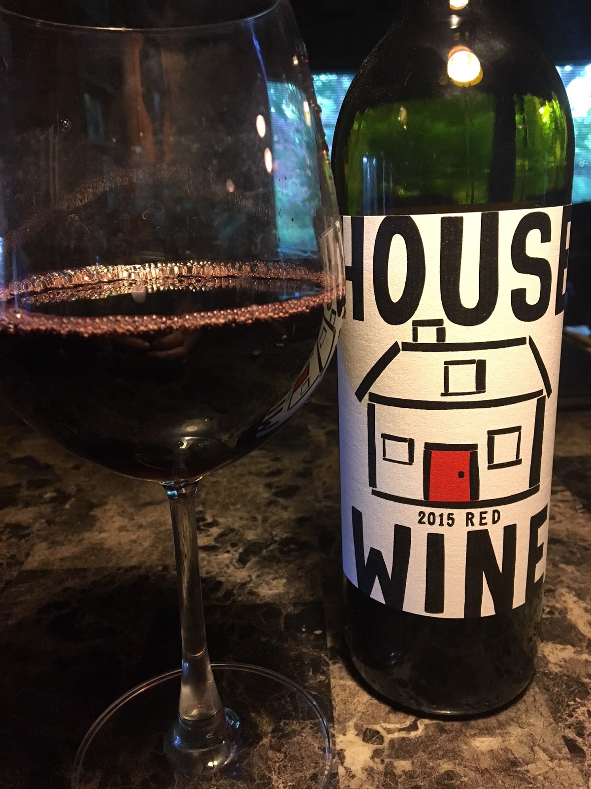 Wine, Food and Fun with the Lumpy One... 2015 House Wine Red Blend