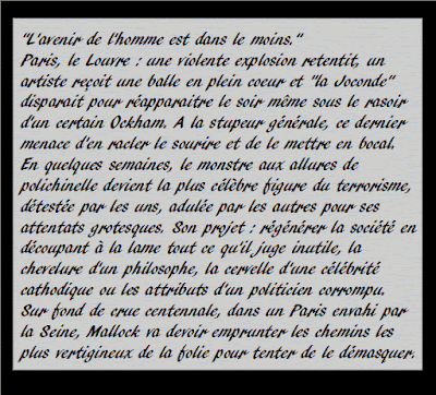 Chroniques barbares, tome principe parcimonie Mallock