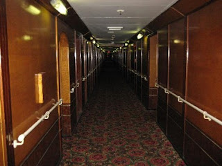 Fotografía del barco Queen Mary del interior