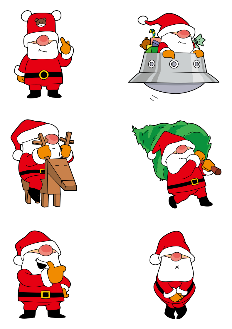LINEスタンプ クリスマス qbnoco キュビノコ