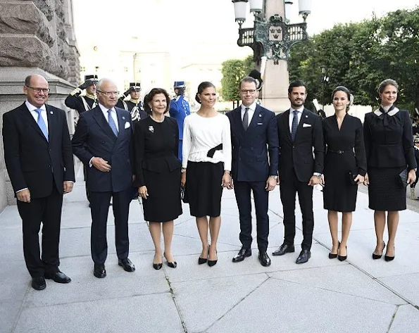 King Carl Gustaf, Queen Silvia, Crown Princess Victoria, Prince Daniel, Prince Carl Philip, Princess Sofia and Princess Madeleine