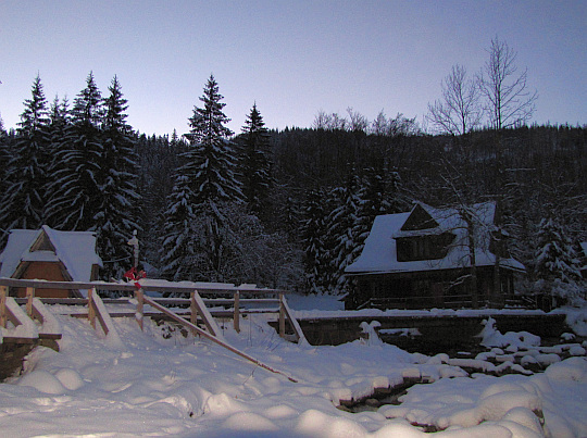 Kuźnice. Most nad potokiem Bystra.