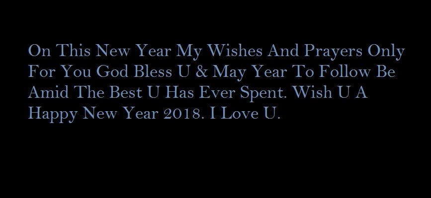 New Year Wishes for Wife