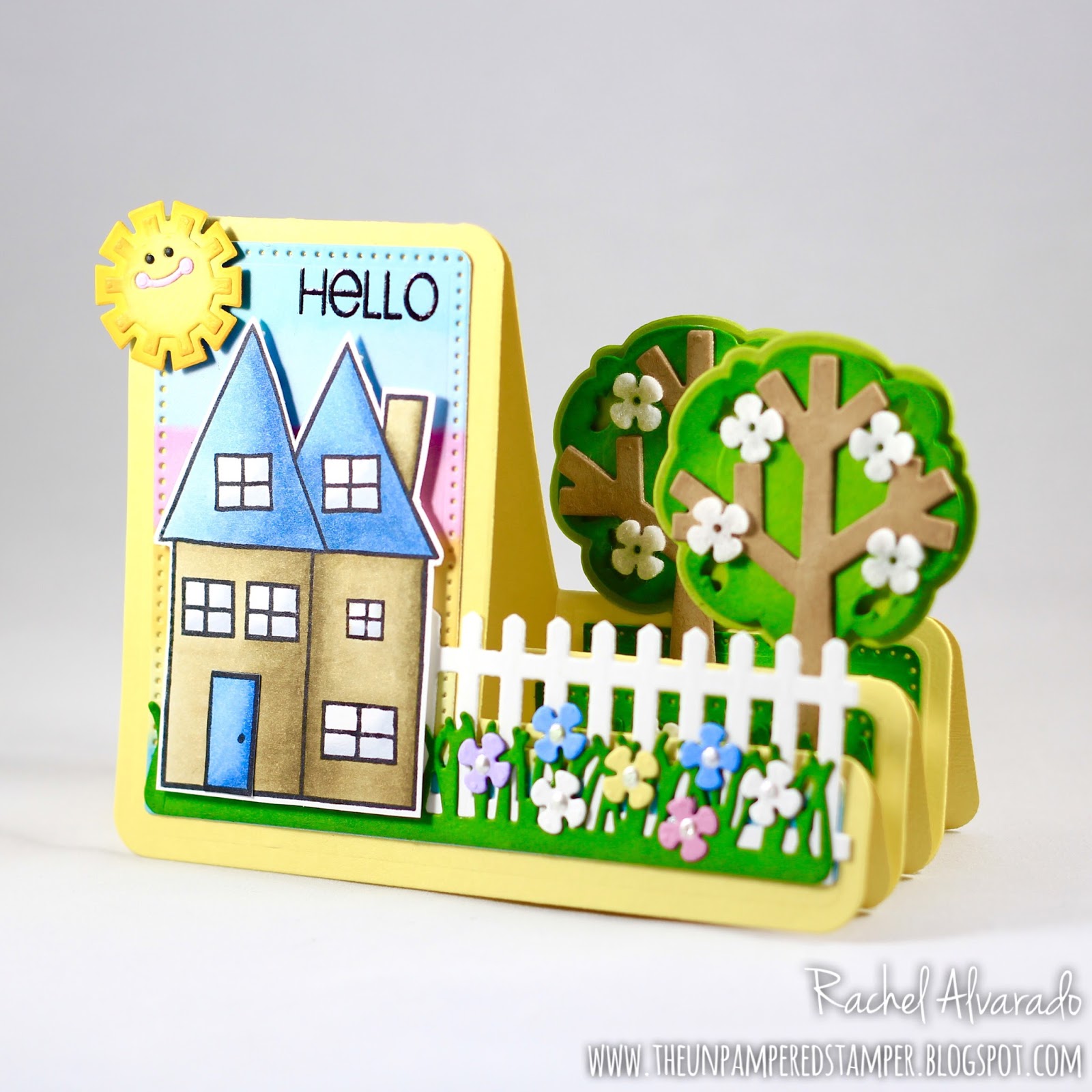 The Unpampered Stamper Sizzix Tree Stepups Card & Sizzix Gift Foldit