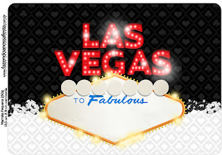 Etiquetas para Imprimir Gratis de Fiesta de Las Vegas.