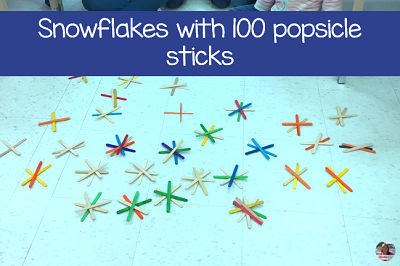 on 100s day create something from 100 popsicle sticks