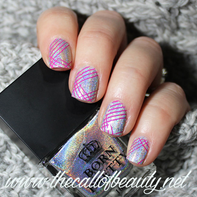 Nail Art:  Sparkly Lines