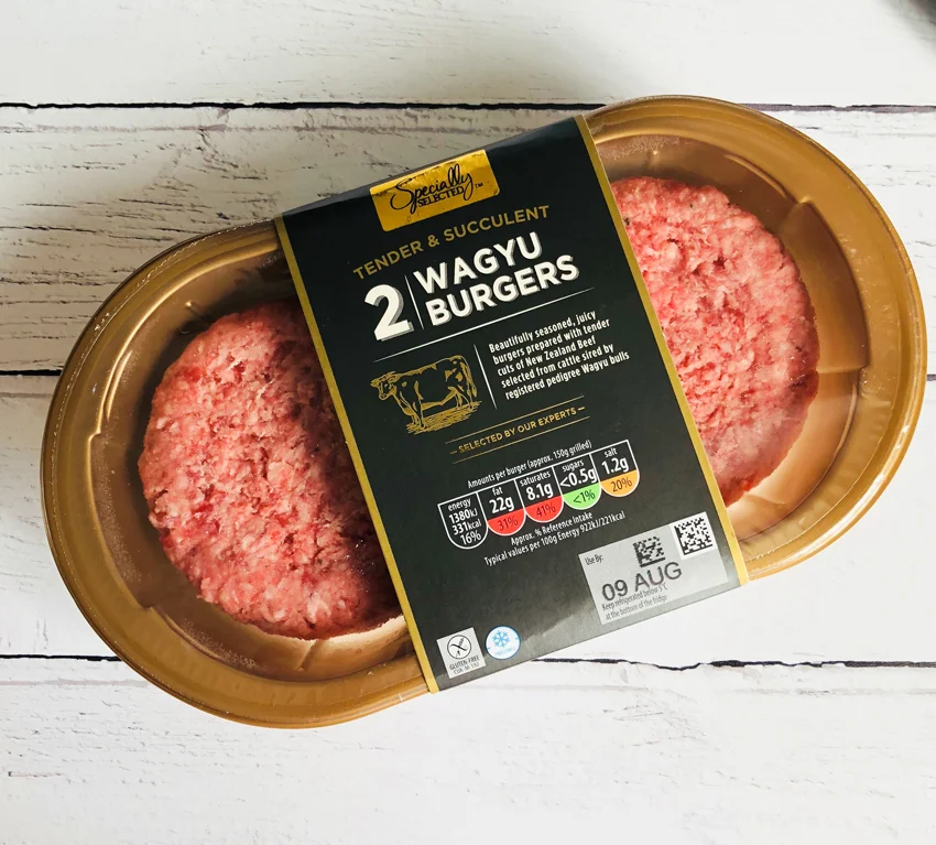 ALDI Pack of Two Wagyu Burgers 