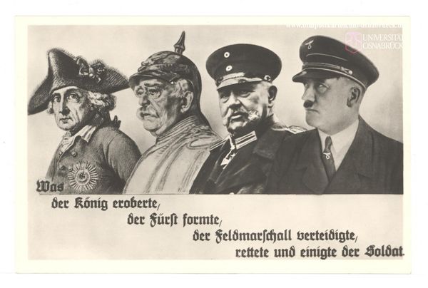 Frederick the Great Otto von Bismarck Paul von Hindenburg Hitler Third Reich worldwartwo.filminspector.com