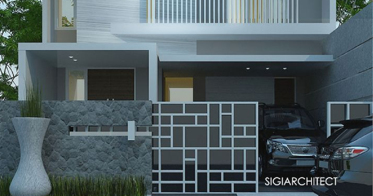 Pagar minimalis dengan desain moderen - lasciamis.com