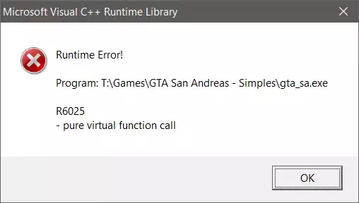 Microsoft visual c++ ошибка. Как исправить ошибку runtime error. R6025 - pure virtual function call. Runtime error r6025 pure virtual function call. R6025 - pure virtual function call.