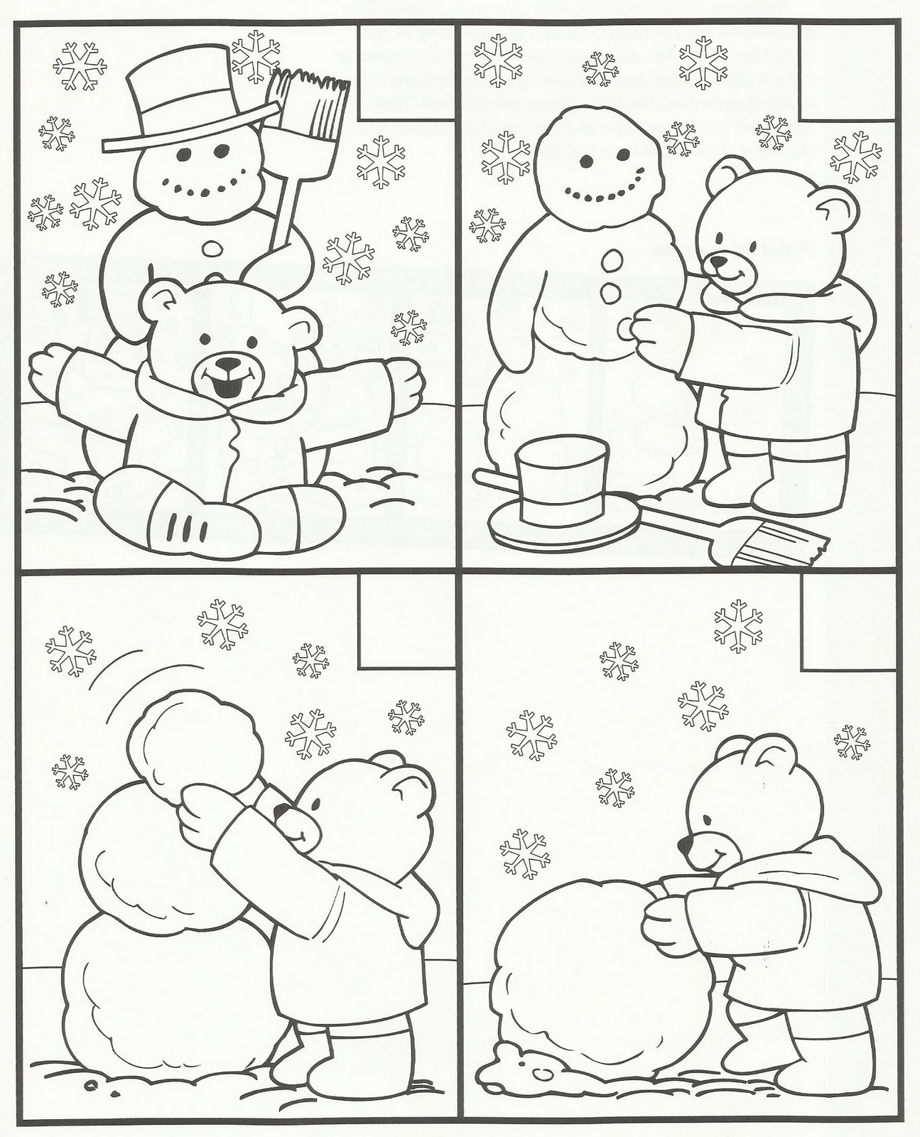 Coloriage D Hiver A Imprimer